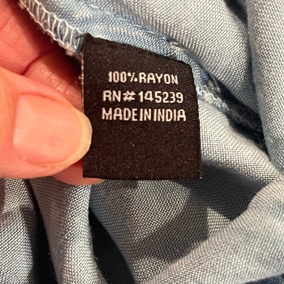 Style Envy Romper.  Size medium. On or off shoulder in blue - Picture 6 of 9